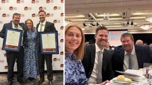 Photos of the Wiley team including Suzie Wiley (MD), Dan Brown (Project Manager and award winner) and Senior Site Manager Barry Harris.